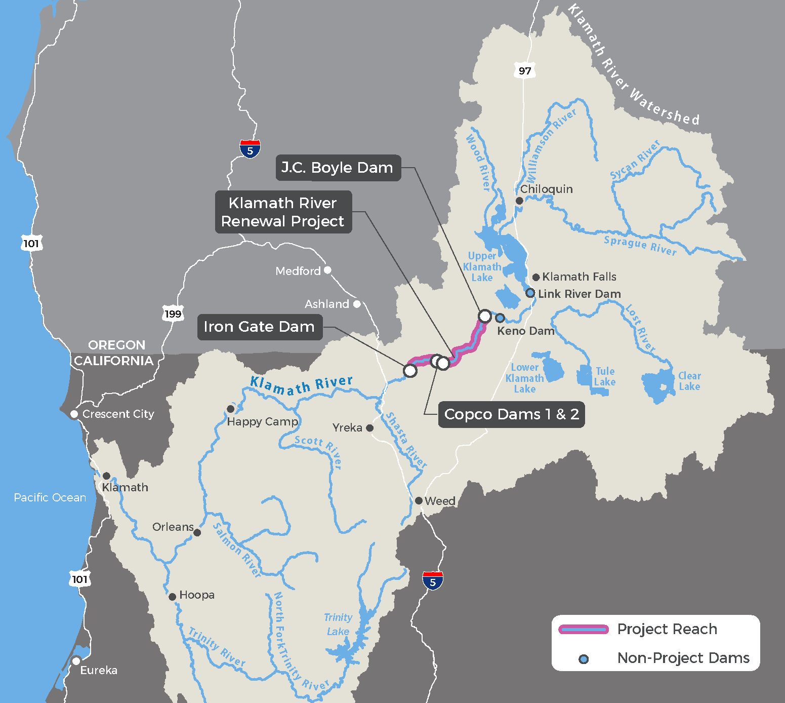 Klamath River Dam Removal  Underway in California