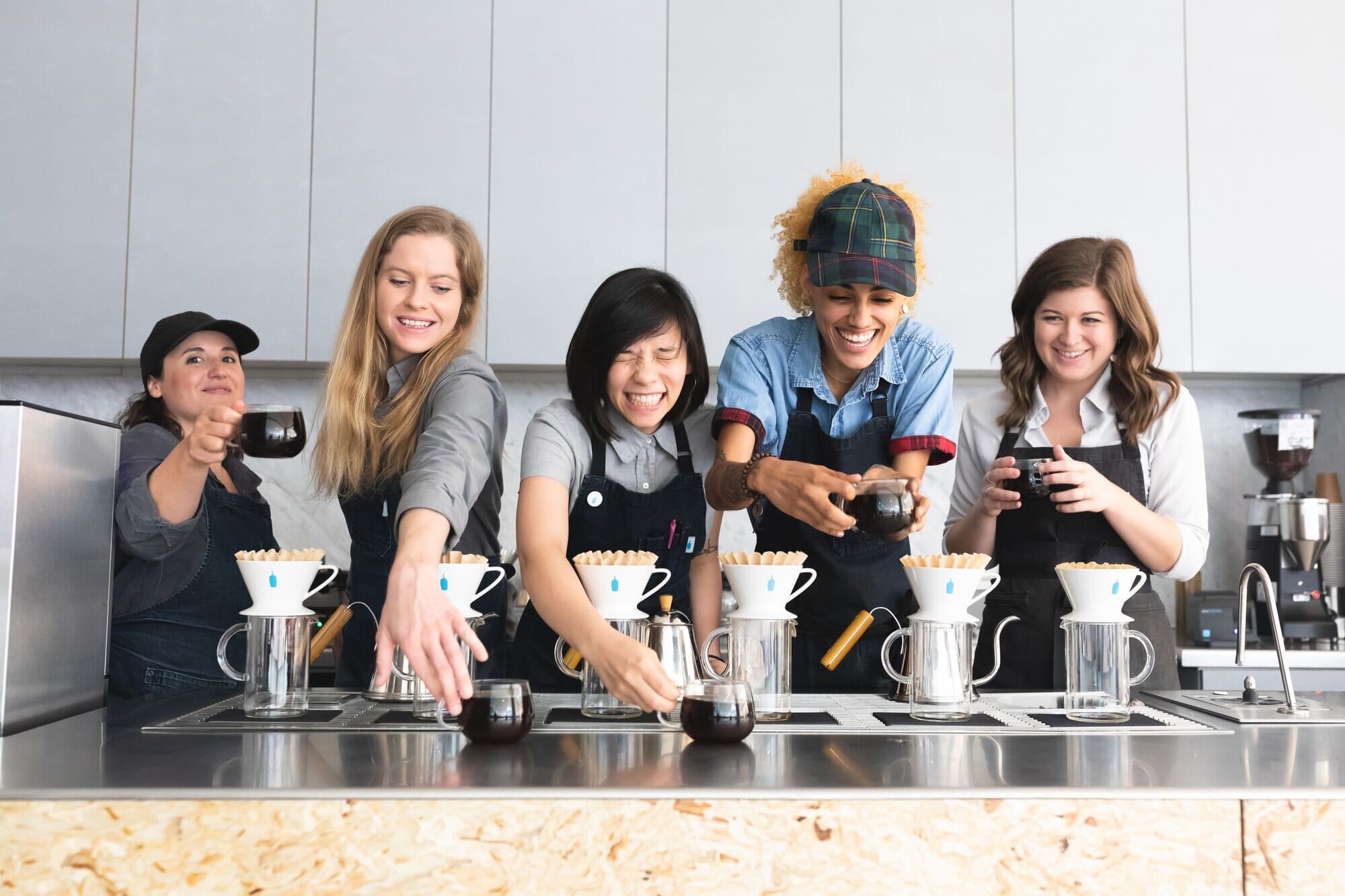 Barista at Blue Bottle Coffee in Santa Monica, California