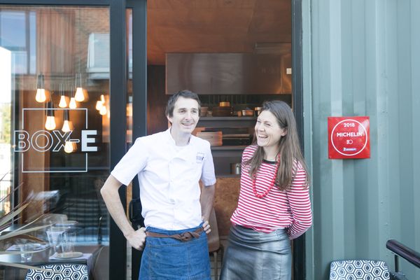 Front of House at BOX-E in Wapping Wharf, Bristol