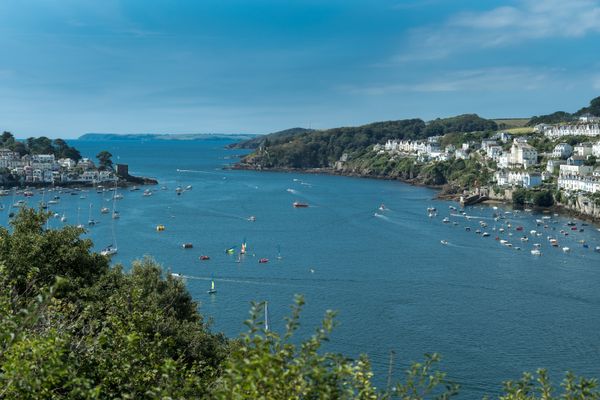 Front of House at Fitzroy in Fowey, Cornwall